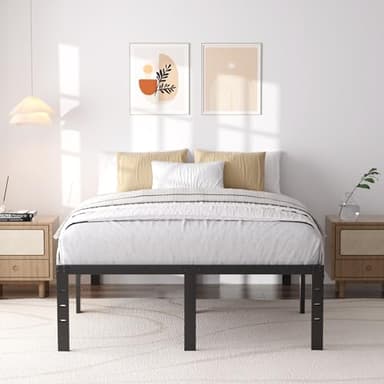 SHLAND Full Bed Frame 16 Inch - Sturdy Platform Bed Frame No Box Spring Needed Heavy Duty Metal Full Size Bed Frame Easy Assembly, Strong Bearing Capacity, No Noise - Image 7