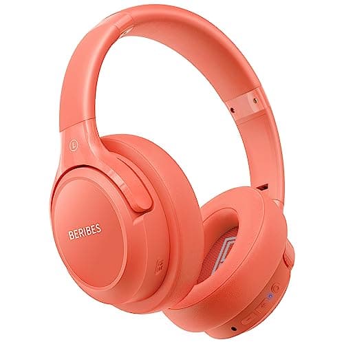 BERIBES Bluetooth Headphones Over Ear, 65H Playtime and 6 EQ Music Modes Wireless Headphones with Microphone, HiFi Stereo Foldable Lightweight Headsets, Deep Bass for Home Office Cellphone PC Ect. - Image 1