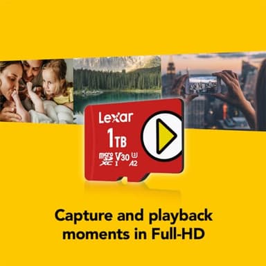 Lexar 1TB PLAY micro SD Card, UHS-I, C10, U3, V30, A2, Full HD, 4K, Up To 160/100 MB/s microSDXC Memory Card, Expanded Storage for Nintendo Switch, Gaming, Smartphones, Tablets (LMSPLAY001T-BNNNU) - Image 4