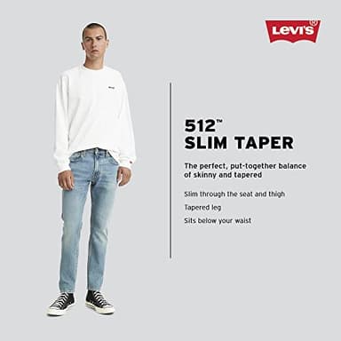 Levi's Men's 512 Slim Taper Fit Jeans, (New) Amped Up, 36Wx32L - Image 4