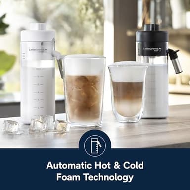 De'Longhi Eletta Explore Espresso Machine with Cold Brew, Hot & Cold Milk Frother - 50+ Recipes, Built in Grinder, User Profiles, Smartphone Compatible with Bean Adapt Technology for Ideal Extraction - Image 4