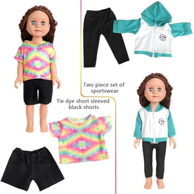 AugFrog 10 Sets of 18 Inch American Doll Clothes, Including 10 of Doll Clothing Dress Outfits for American Dolls, Birthday Gifts for Kids - Image 3