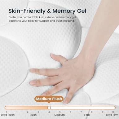 LETMOON Full Size Mattress, 10 Inch Gel Memory Foam Hybrid Mattress Full Size in a Box, Full Bed for Pressure & Pain Relief, Medium Plush, Certipur-US, Individual Pocket Springs - Image 5