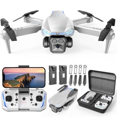 X-shop Drone with Camera for Kids & Adults, 1080P HD Mini FPV Drones with Altitude Hold, One-Key Take Off/Landing, Headless Mode, 360° Flips, Speed Adjustment, Toys Gifts for Boys Girls, Beginner - Image 1