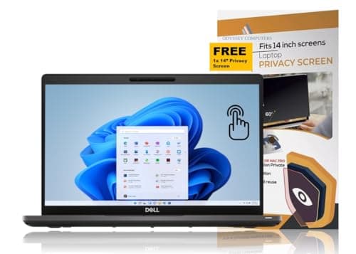 Dell Latitude 5400 14" Full HD Touch, Intel Core i5-8365U 1.6GHz, 32GB DDR4 RAM, 1TB NVMe SSD, Windows 11 Pro 64Bit, CAM (Renewed), Black - Image 1