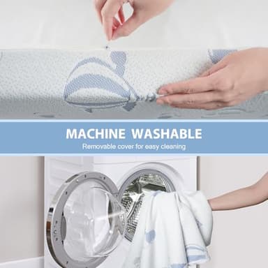 voomf Trifold Pack and Play Mattress, 38"x26" High Density Foam Pack N Play Mattresses for Baby Toddler, Portable Travel Crib Mattress for Pack N Play with Carry Bag, - Image 6