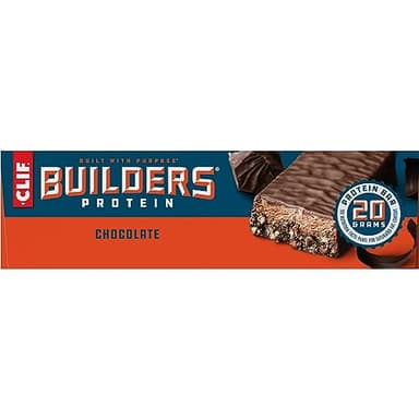 CLIF BUILDERS Protein Bars - Chocolate Flavor - 20g Plant Based Protein - Gluten Free - Non-GMO - Low Glycemic - No Artificial Sweeteners - 2.4 oz. (12 Pack) - Image 15