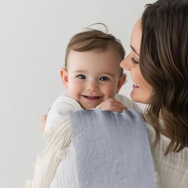 Muslin Swaddle Blankets, 3 Pack Nursery Wrap Receiving Blankets for Baby Boys and Girls, Soft Breathable Gift for Newborn - Image 7