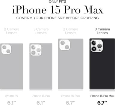 FLAUNT Official Square Protective Case - Compatible with iPhone 15 Pro Max - Compatible with MagSafe - Drop-Tested & Shockproof - The Official Square Phone Case (Geo White Mother of Pearl) - Image 5