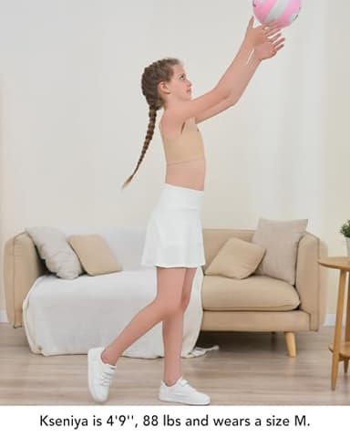 SALIA GIRL Training Bras for Girls 8-10 Sports Seamless Bra with Removable Padding Bras, Small - Image 4