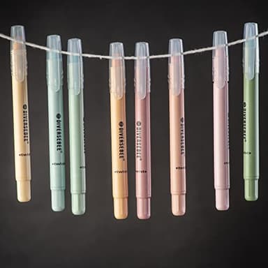 DIVERSEBEE Bible Highlighters and Pens No Bleed, 8 Pack Assorted Colors Gel Highlighters Set, Cute Bible Markers Study Journaling School Supplies and Accessories (Pastel) - Image 8