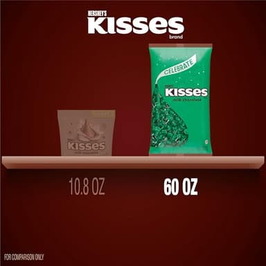 HERSHEY'S KISSES Milk Chocolate Candy Bulk Bag, 60 oz - Image 7