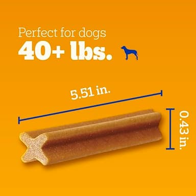 Pedigree Dentastix Large Breed Dog Treats, Original, Beef & Fresh Flavor, 2.73 lb. Variety Pack (51 Treats) - Image 5