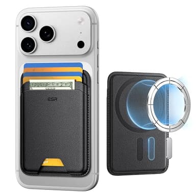 ESR for MagSafe Wallet, 5-Card Holder, Magnetic Wallet for iPhone, RFID Blocking, with 3,200 g Magnetic Strength, Vegan Leather, Slim for iPhone 17/16/15/14/13/12 Series, Not for 13/12 Mini, Black - Image 1