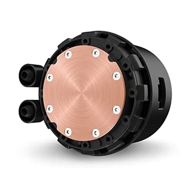 NZXT Kraken 240 - RL-KN-240-B1-240mm AIO CPU Liquid Cooler - Customizable 1.54" Square LCD Display for Images, Performance Metrics and More - High-Performance Pump - 2 x F120P Fans - Black - Image 4