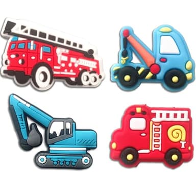 Car & Dinosaur Shoe Charms for Boys, 24 PCS Dino & Truck Shoe Decoration Pins for Clog, Cute Shoe Accessories for Kids Party Favor Gifts - Image 7