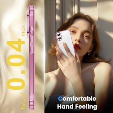 Temdan Designed for iPhone 16 Case, [Compatible with Magsafe][Anti-Yellowing][Military-Grade Protection] Shockproof Protection Slim Cover, Pink - Image 6