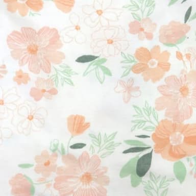 HonestBaby 2-pack Sleep and Play Footed Pajamas One-piece Sleeper Jumpsuit Zip-front Pjs Organic Cotton for Baby Girls, Unisex, White Peach Blossom Floral, 5T - Image 6