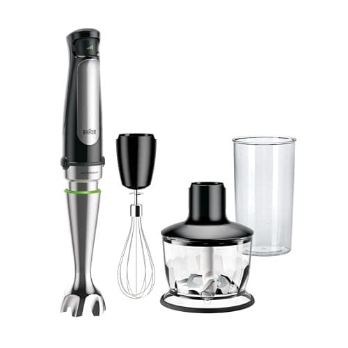 Braun MultiQuick 7 3-in-1 Immersion Blender with Food Processor – Powerful Handheld Electric Stick Blender - Emulsifier for Chopping, Beating & Whisking - Ideal for Soup, Puree, Smoothies & More - Image 1