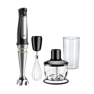 Braun MultiQuick 7 3-in-1 Immersion Blender with Food Processor – Powerful Handheld Electric Stick Blender - Emulsifier for Chopping, Beating & Whisking - Ideal for Soup, Puree, Smoothies & More - Image 1