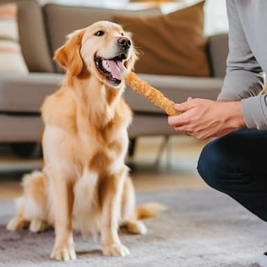 MON2SUN Dog Treats, 9 Inch Chicken Wrapped Rawhide Rolls Snacks, Teeth Cleaning and Long Lasting Chews for Medium and Large Dogs, 23.28oz (6 Count-Pack of 1) - Image 8