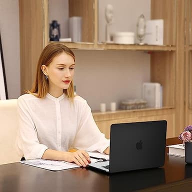 MOSISO Compatible with MacBook Air 15 inch Case M4 M3 M2 2025 2024 2023 Release A3241 A3114 A2941 with Touch ID, Plastic Hard Shell Case&Keyboard Cover&Screen Protector&Storage Bag, Black - Image 6