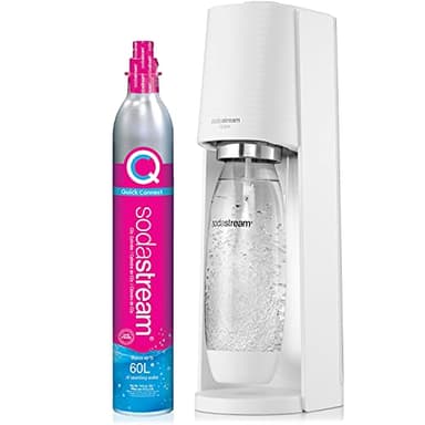 SodaStream - Terra Sparkling Water Maker | VALUE BUNDLE | CQC CO2 system | Includes 2x CO2 Cylinders, 3x 32 Fl Oz Dishwasher Safe Bottles, 2x Bubly Flavor Drops | Combine with Pepsi Flavors | White - Image 6