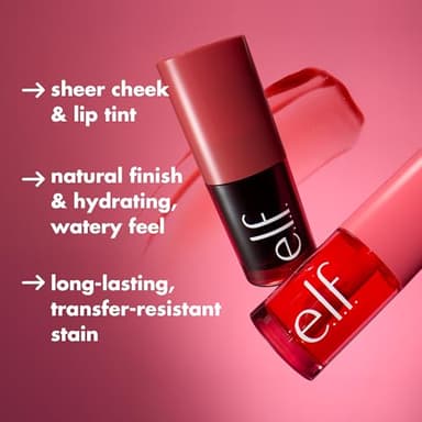 e.l.f. Sheer For It Blush Tint, Multi-Use, Long-Lasting Lip & Cheek Makeup, Creates A Natural Flush Finish, Vegan & Cruelty-Free, Pink Positive - Image 2