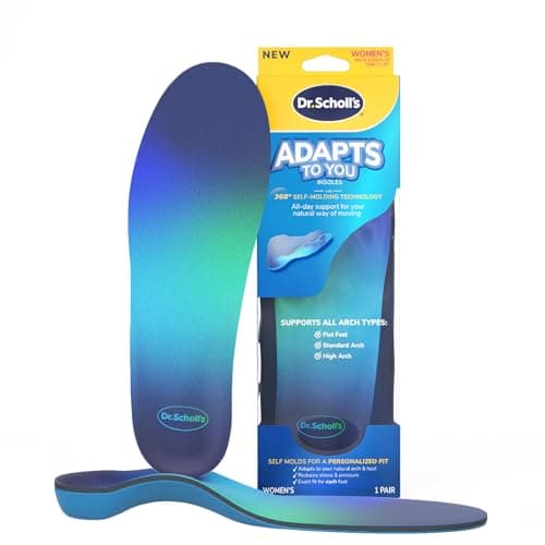 Dr. Scholl’s Adapts to You Insoles for Women, with Self-Molding Foam Technology – Clinically Proven to Adapt to Your Feet, Flexible Arch Support Inserts, Shock-Absorbing, Podiatrist-Tested, Size 6-10 - Image 1