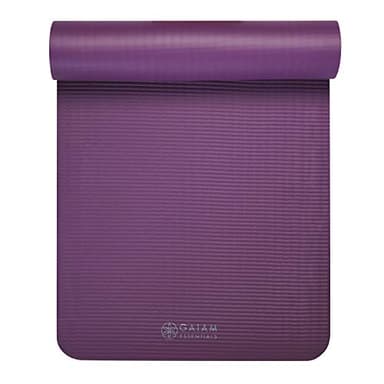 Gaiam Essentials Thick Yoga Mat Fitness & Exercise Mat with Easy-Cinch Carrier Strap, Purple, 72"L X 24"W X 2/5 Inch Thick, 10mm - Image 10