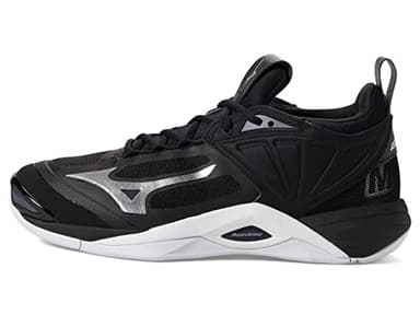 Mizuno Women's Wave Momentum 2 | Women's Indoor Volleyball Shoe | Black/Silver | US Women's 12 - Image 4