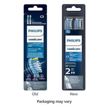 Philips Sonicare Genuine C3 Premium Plaque Control Toothbrush Heads, One Year Supply, 2 Brush Heads, Black, HX9044/95 - Image 8