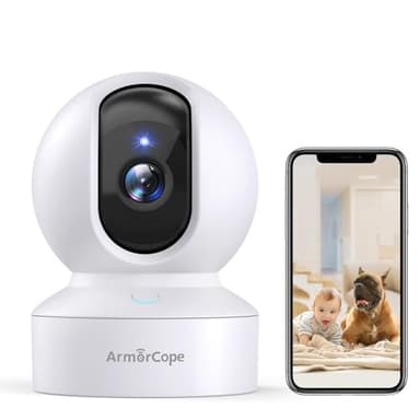 Pet Camera, 2K HD Dog Camera with Phone APP, 360° Pan/Tilt View Puppy Cam, One Click Call for Baby Monitor, MagivPix Night Vision,Motion Tracking Alarm with Cloud/Local SD,Home Indoor Security Cam - Image 1