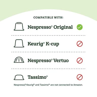 Amazon Fresh Espresso Intenso Dark Roast Aluminum Capsules, Compatible with Nespresso Original Brewers, Intensity 9/13, 50 Count (5 Packs of 10) - Image 7