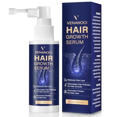 VENANOCI Hair Growth Oil Spray: with Rosemary, Biotin, Batana Oil & Rice Water – Natural Anti-Hair Loss Treatment for Thinning Hair – Promotes Thicker, Fuller Hair for Women & Men – All Hair Types - Image 1