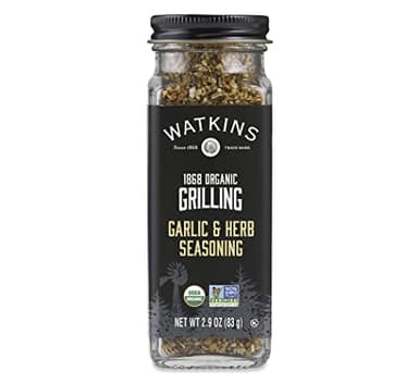 Watkins Organic Grilling Garlic & Herb Seasoning, Non-GMO, Kosher, 2.9 Oz, 1-Pack - Image 1
