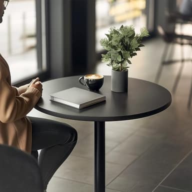 FDW Bistro Pub Table 40 Inch Height Cocktail Table Round Bistro Bar Table for Home and Kitchen Dining - Image 4