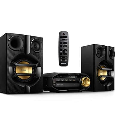 PHILIPS FX10 Bluetooth Stereo System for Home with CD Player , MP3, USB, FM Radio, Bass Reflex Speaker, 230 W, Remote Control Included - Image 1