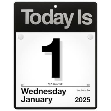 AT-A-GLANCE 2025 "Today Is" Daily Wall Calendar, 8-1/2" x 8", Large (K40025) - Image 1