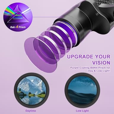 25x40 Binoculars for Adults High Powered with Compass, Compact HD Waterproof Binoculars for Bird Watching, Hunting, Concerts, Travel & Outdoor Adventures - Image 6