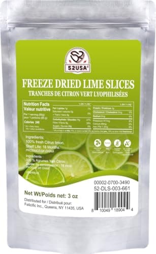 52USA Freeze Dried Lime – 3oz – Naturally Preserved, Intense Flavor, Perfect for Cooking, Drinks, and Snacks – No Added Sugar or Preservatives - Image 2