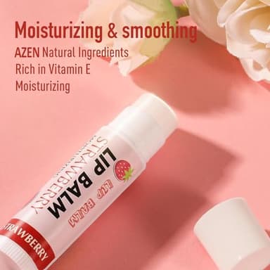 AZEN 120 Pack Lip Balm, Natural Lip Balm Bulk, Lip Care Product, Moisturizing Lip Balms for dry cracked lips - 12 Flavors - Image 3