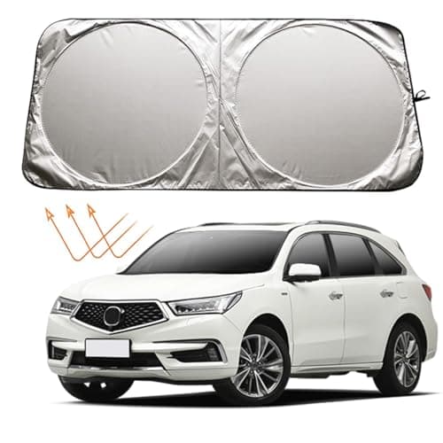 XHRING Car Windshield Sun Shade Sunshade Compatible with Acura MDX 2001-2023 2024 2025 2026 RDX 2007-2026 Accessories Foldable Car Front Window Sun Shield - Image 1