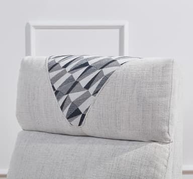 Softa Recliner Chair with Cup Holder and Headrest Cloth for Adults, Fabric Small Reclining Chair for Living Room, Adjustable Modern Armchair with Extended Footrest for Bedroom(Light Gray) - Image 7