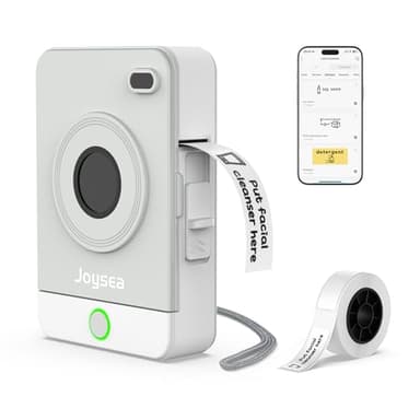 Joysea Bluetooth Label Maker Machine with Tape, OP1 Thermal Sticker Printer for Home Kitchen, Portable Mini Label Makers for Office Organization, Gray - Image 1