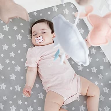 Crib Sheets for Boys or Girls 4 Pack, Fitted Crib Sheet for Standard Size Crib and Toddler Mattresses, Soft and Breathable Material, Navy - Image 2