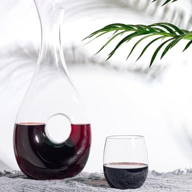 FOCUSLINE 32 Pack Plastic Wine Glasses Stemless, 12 Oz Crystal Clear Disposable Wine Cups, Reusable Plastic Wine Glasses for Parties Weddings, Shatterproof Recyclable and BPA-Free - Image 2