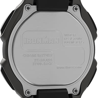Timex Men's Ironman Triathlon Classic 30 38mm Watch – Gray Case with Black Resin Strap - Image 4