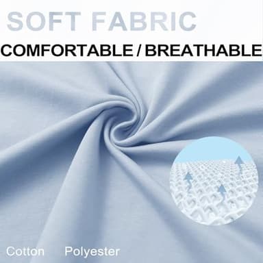 Mens Cotton Polo Shirt Short Sleeve Classic Casual Fit Solid Lightweight Performance Collared Polo Shirts for Men Sky Blue - Image 5