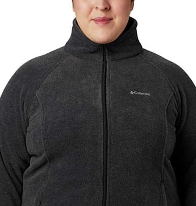 Columbia Womens Benton Springs Full Zip Fleece Jacket, Charcoal Heather, XX-Large - Image 10
